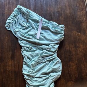 Susana Monaco Gathered One Shoulder Top NWT